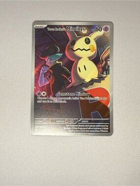 Pokémon TCG Team Rocket's Mimikyu Illustration Rare Full Art Holo 238/217 AH ENG